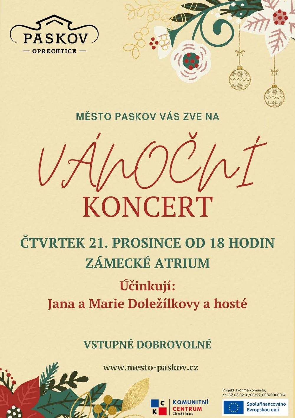 Vánoční koncert na zámku Paskov.jpg
